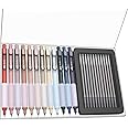 Mr. Pen- Retractable Gel Pens with Case, 12 Pack, Colorful Ink, 12 Refills, Gel Pens Fine Point 0.5mm, Retractable Pens, Cute Pens, Gel Ink Pens, Aesthetic Pens for Journaling Fine Tip Pens