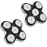 Shaver Replacment Heads Pro Head Shaver Replacement Blades Compatible with Re-ming-ton Balder Pro Head Shaver Model XR7000 precision electric razor replacement heads for bald men (2 PACKS)