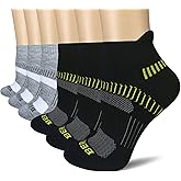 BERING Women's Athletic Running Cushioned Ankle Socks (6 Pairs)