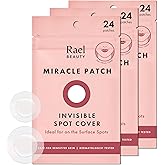 Rael Pimple Patches, Miracle Invisible Spot Cover - Hydrocolloid Acne Pimple Patch, Absorbs Zits & Blemish, Korean Skin Care, 2 Sizes (72 Count)