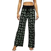 Womens Halloween Pajamas Pants Ladies Pumpkins Ghost Pajama Cute Soft Long Bottoms Women Pjs Pj Jammies