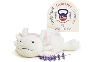 warmies Microwavable & Weighted Stuffed Animals, Axolotl - Heated Stuffed Animal Plushie for Warmth & Comfort - Cute Soft Plush Toys for Adults & Children (Boys, Girls, Babies & Toddlers)