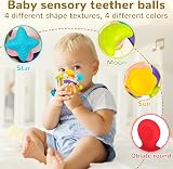 WixbFyn Multifunctional Space Teething Toy 14 Points Silicone Rattle view 2