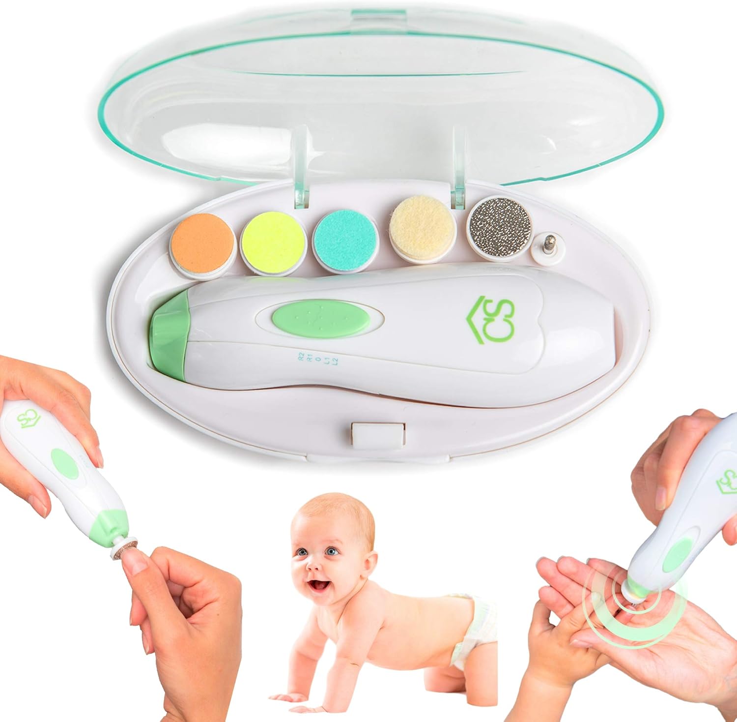 CopperShed Baby Electric Nail Trimmer Nail File for Babies, Children