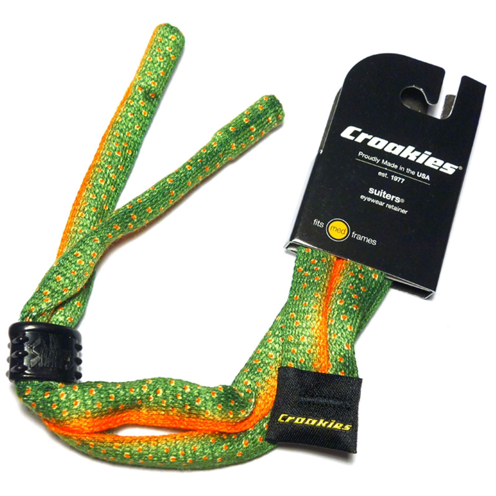 Croakies Suiters Eyewear Retainer, Brook Trout Sunglasses Tokyo