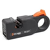 Paladin Tools PA1247 CST Coax Cable Stripper for Amphenol RFX Connectors | 3-Level Cable Stripper for RG58/59/62AU, RG6, RG6 Quad, RG174, Belden 1505A, 1855A, 8281 (Professional Grade)