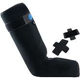 Brace Direct Tall Walking Boot Replacement Liner with Air Pump Bladder | Machine Washable Pneumatic Compression Upgrade, Fits Open Shell Cam Walker and Fracture Boots, Breathable for Men &amp; Women (L)
