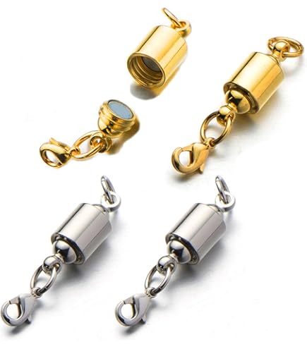Amazon.com: Zpsolution Screw-in Locking Magnetic Jewelry Clasps