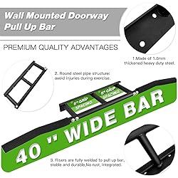 ATENTO Pull Up Bar for Doorway, Wall Mounted