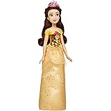 Disney Princess Royal Shimmer Belle Doll, Fashion Doll with Skirt and Accessories, Toy for Kids Ages 3 and Up , Yellow