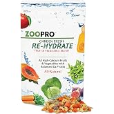 Exotic Nutrition Garden Fresh Re-Hydrate - High Calcium Dried Fruit &amp; Vegetable Mix - for Sugar Gliders, Marmosets, Parrots, Conures, Iguanas, Turtles, Lizards, Bearded Dragons, &amp; Other Small Pets