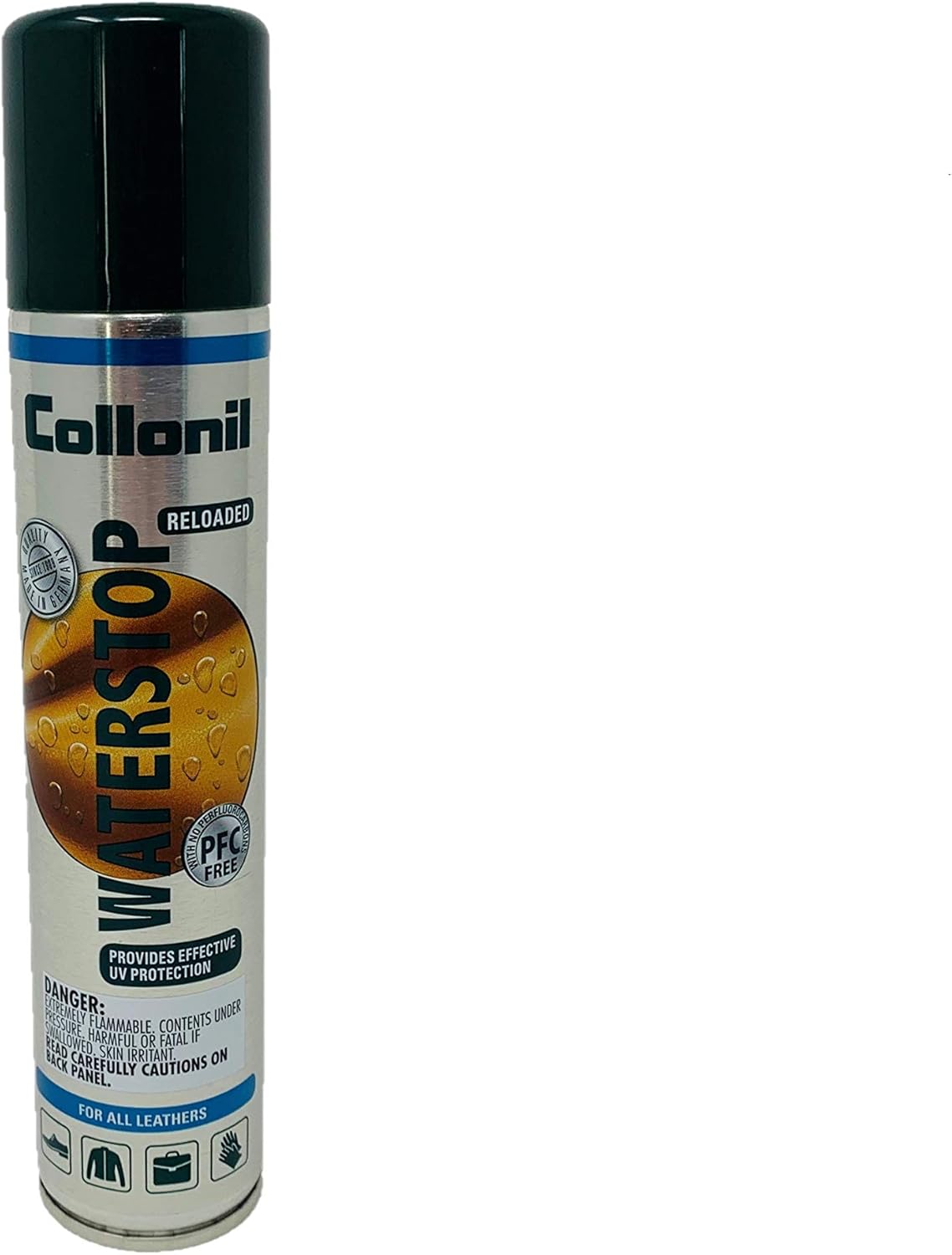 Collonil Waterstop Spray 200ml - Premium Protecting Spray Specially Designed To Protect Shoes and Handbags - New PFC Free Formula with UV Filter- Good for ALL MATERIALS– Made In Germany: Shoes