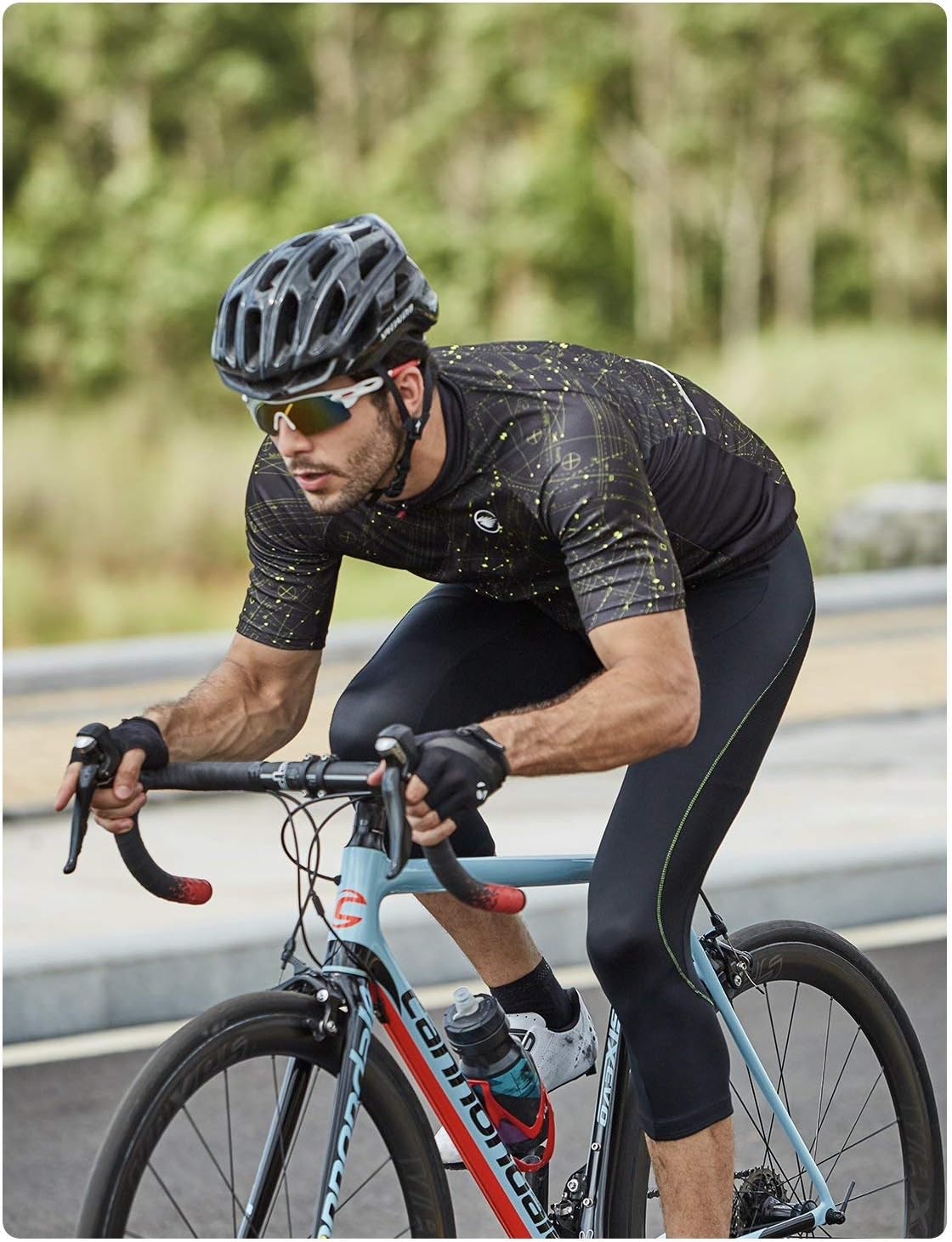 RION Men's Cycling Jersey Breathable Bike Shirt Short Sleeve Tops Pockets (New Size Chart) : Clothing