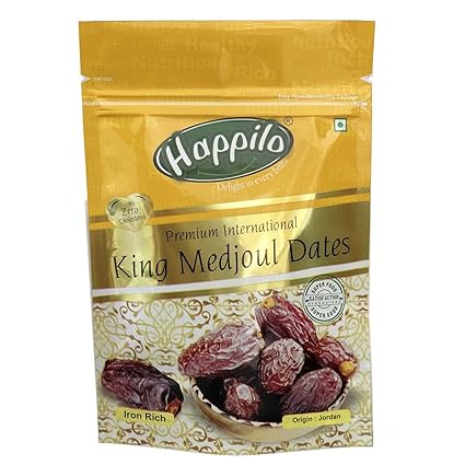 Happilo Premium International King Medjoul Dates, 200g (Pack of 5)