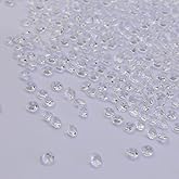 Hordolry 10000Pcs Crystal Acrylic Diamond Fake Gems Vase Filler, 4.5mm Faux Diamonds for Table Scatter Wedding Party, Bridal Shower, Birthday Decoration, Clear