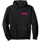Bleach: Thousand-Year Blood War Pink Text Front &amp; Back Anime Pullover Hoodie