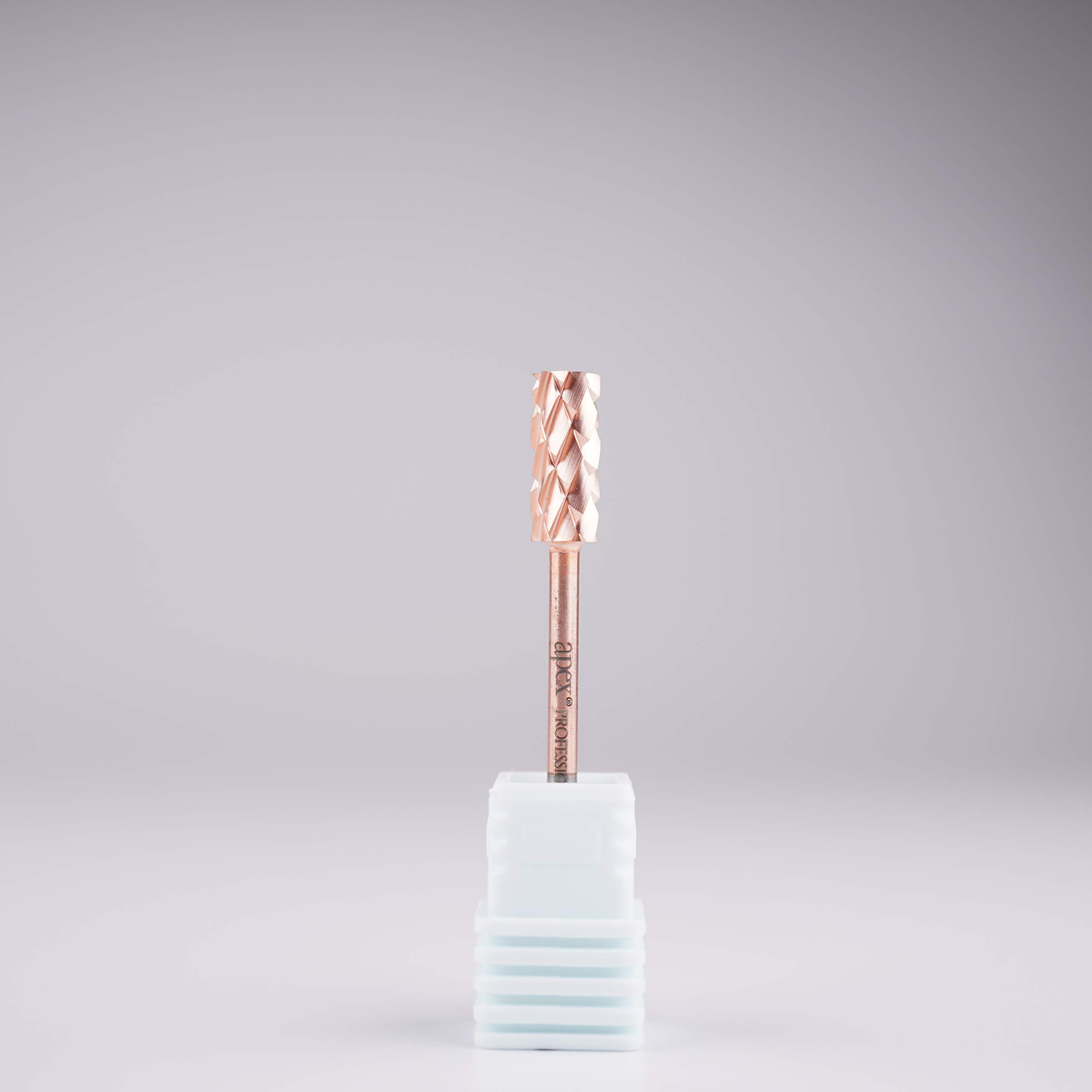 New* Apex® Professional Tungsten Carbide Electric Nail Drill Bit 3/32 inch, 2.35mm Shank for Gels, Acrylics, Nail Art, Manicure, Pedicure, Salon Professional Nails (Small Barrel) (5X Coarse)