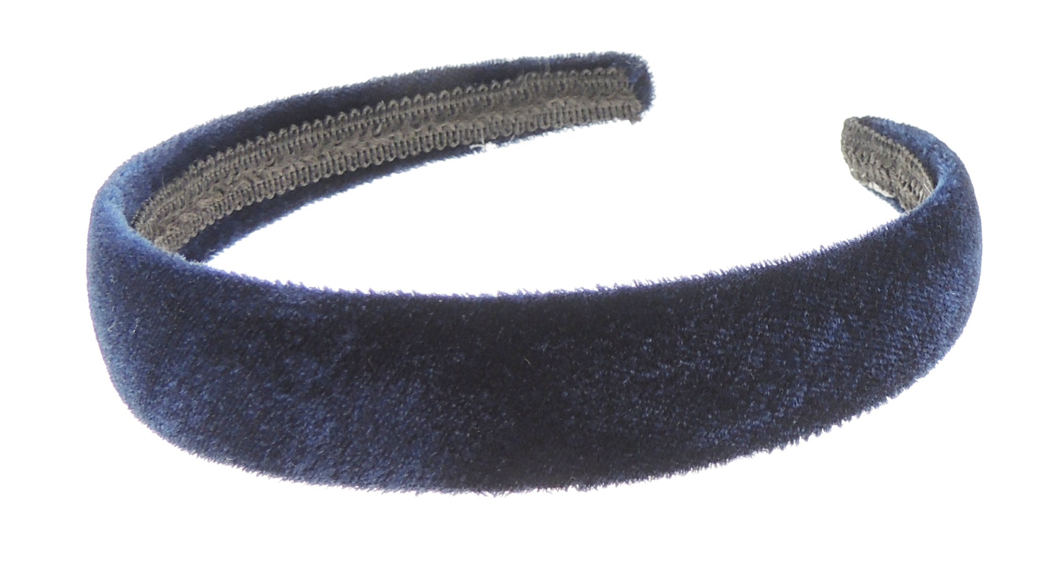 Girls SMALL HEAD Women Plush Velvet Evening 2.5cm Winter Boho Vintage Plain Headband Alice Band Hair Accessories Hairband Christmas Birthday Wedding Bridesmaid Navy Blue