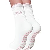 Elapse Space Cute Pilates Socks with Grips for Women, Pattern Grippy Socks Non Slip for Pilate Barre Yoga Workout Hospital