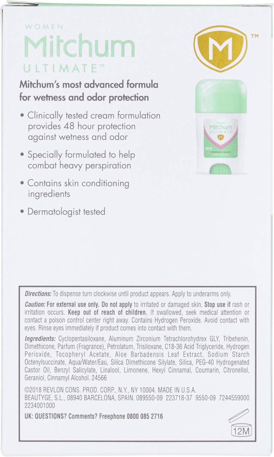 Mitchum Ultimate Women 48 Hr Protection Soft Solid Cream Stick Deodorant and Anti-Perspirant, Powder Fresh, 45 g (Pack of 1) - Image 5