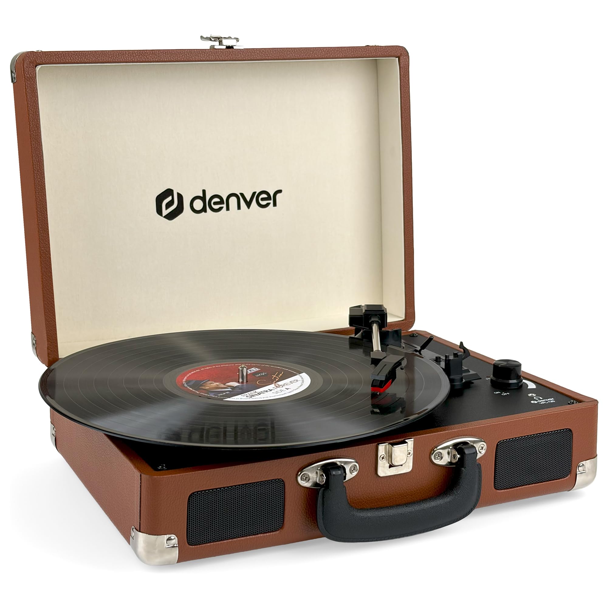 BelleVue Denver Record Player - Brown