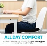 FORTEM Memory Foam Office Chair Cushion Non Slip Ergonomic Seat Pad view 4