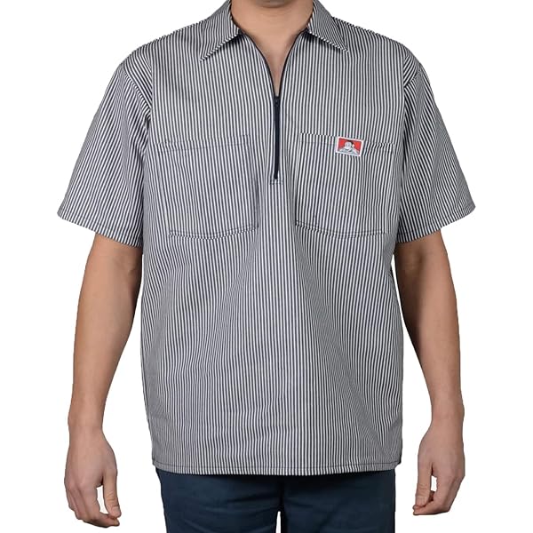 Amazon.com: Ben Davis Adult's Striped SS Work Shirts (Large
