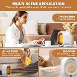 Eidoct 1200W Portable Ceramic Heater Two Modes Overheat Protection Safe Energy view 6