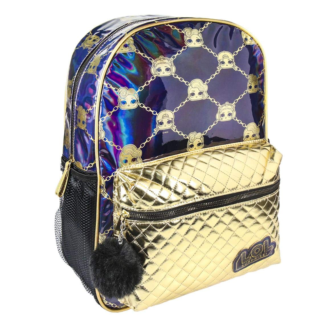 Artesania Cerda Mochila Casual Moda Lol School Backpack, 40 cm, Gold (Dorado)