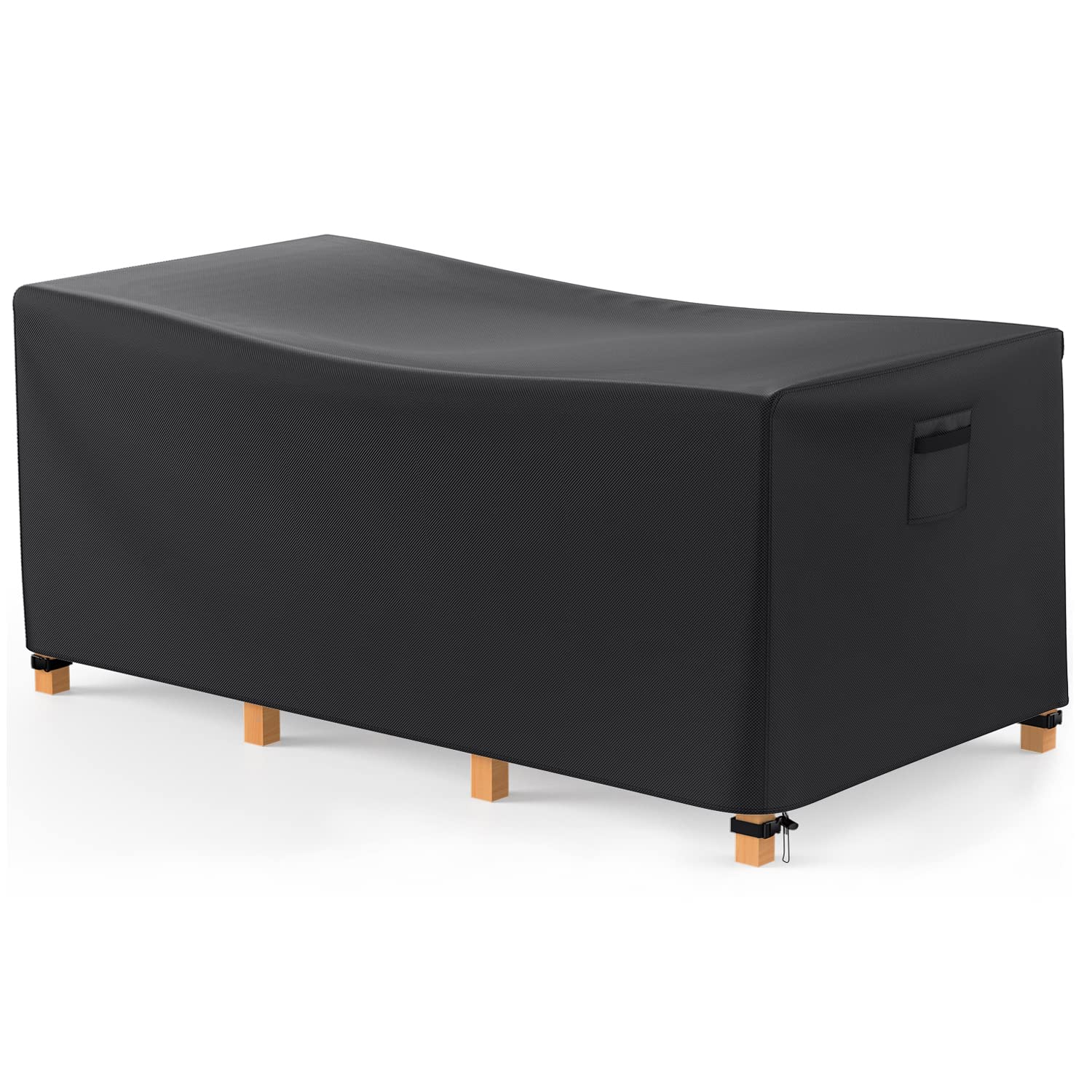 Garden Furniture Covers 170x94x71cm, Patio Furniture Covers Waterproof 600D Oxford Fabric with PU Coating, Large Air Outlet Outdoor Table Cover Anti-UV for Tables, Sofa Sets