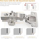 Furniware 10 Pack Soft Close Concealed Cabinet Hinge 35mm Cup 105° view 5