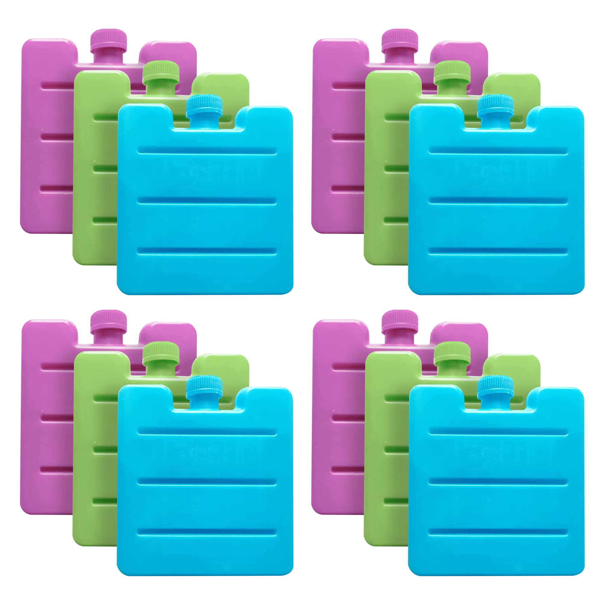 Sterun 8CM Multicolor Freezer Blocks Ice Pack Freezer Cooler Bag For Lunch Boxes, Coolers & Camping | Freezer Blocks | Ice Packs For Cool Box | Ice Packs For Coolers | Ice Pack (12)