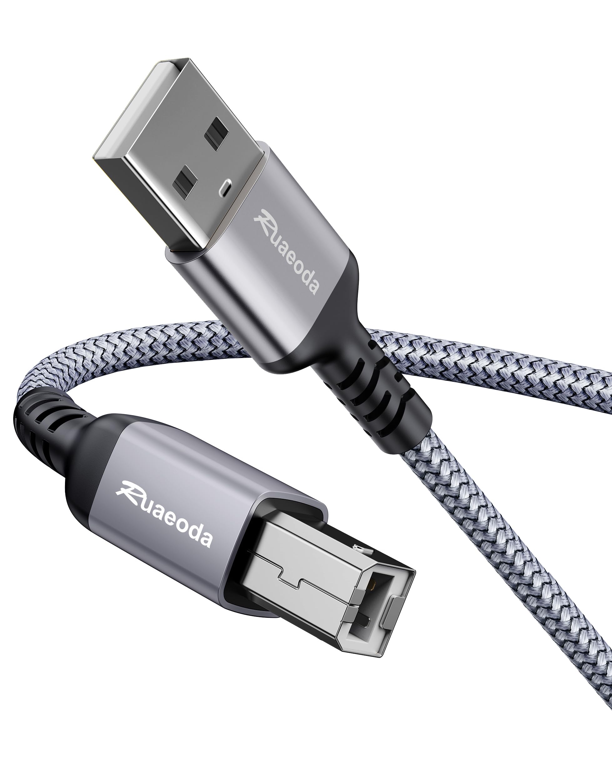 Photo 1 of Ruaeoda USB Printer Cable 10 ft, HP Printer Cable, USB 2.0 Type A Male to B Male, Compatible with HP, Canon, Epson, Lexmark, Dell, Xerox, Samsung