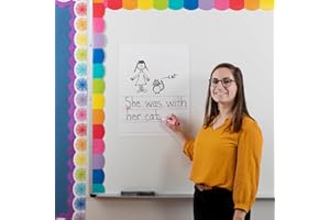 Really Good Stuff Jumbo Dry Erase Magnetic Draw and Write Page - 1 Sheet, 17" x 22" | for Whiteboard or Fridge, Classroom Essentials & Must Have | Home, School, & Office