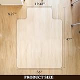SHAREWIN Office Chair Mat for Hard Floors 120x90 cm with Lip Anti-Slip view 6