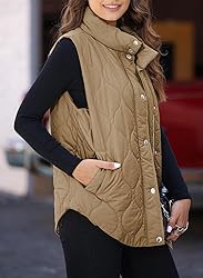 EVALESS Cute Cropped Puffer Vest Women Lightweight