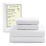 LANE LINEN Eco Friendly 100% Organic Cotton Queen