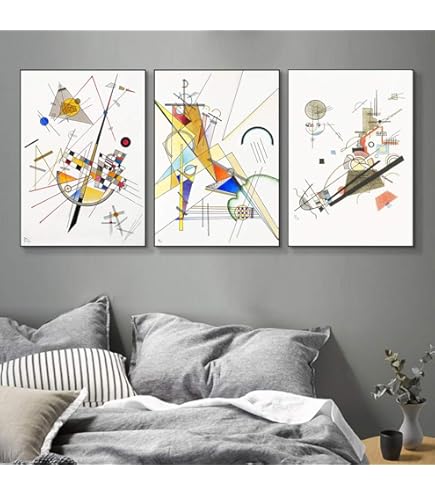 Alfombrilla De Ratón Redonda Kandinsky - Diseño Artístico "Composición 8", 20 Cm, Poliéster Tejido