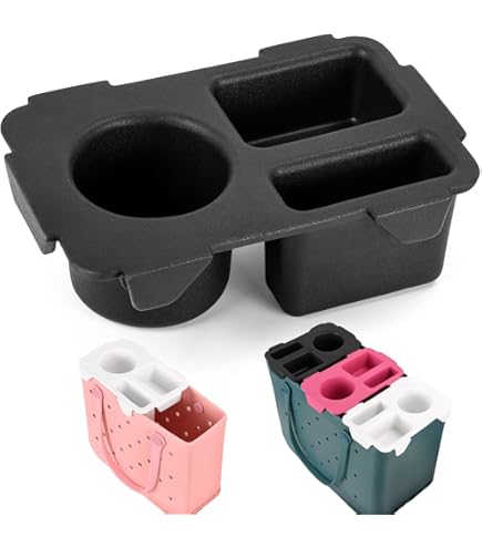 Tiga Top Cup Holder Tray Accessory For Bogg Bag X-Large - Fit For Stanley Cup - EVA Material Is Water-Resistant - Women Phone Holder For Bogg Bag - Divider And