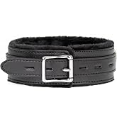 TIVMIK Leather Choker Collar Necklace Adjustable Size for Women/Men Pink Black Purple Red
