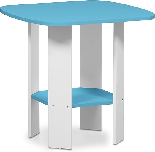 light blue end table