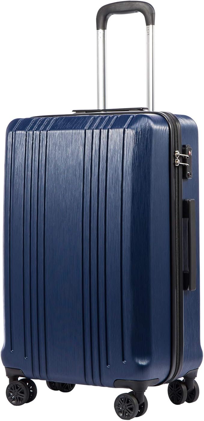 Coolife Luggage Expandable Suitcase PC+ABS with TSA Lock Spinner