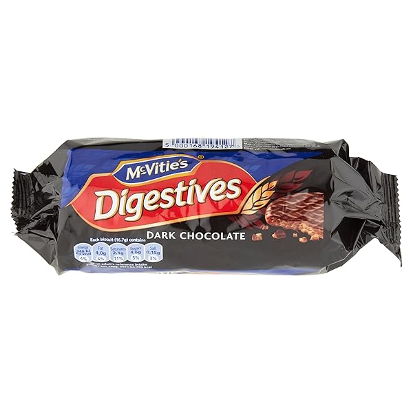 MCVITIE’S DARK CHOCOLATE DIGESTIVES, 266 G