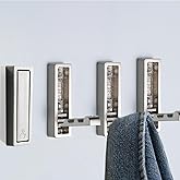 macikwon Foldable Coat Hooks 4 Pack,Heavy Duty Wall Hooks for Hanging Coats Towels Backpacks Bags Brushed Nickel Towel Hooks 