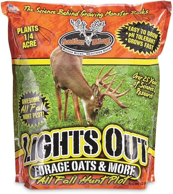 Antler King Deer Food Plot Lights Out Oats Sports & Outdoors