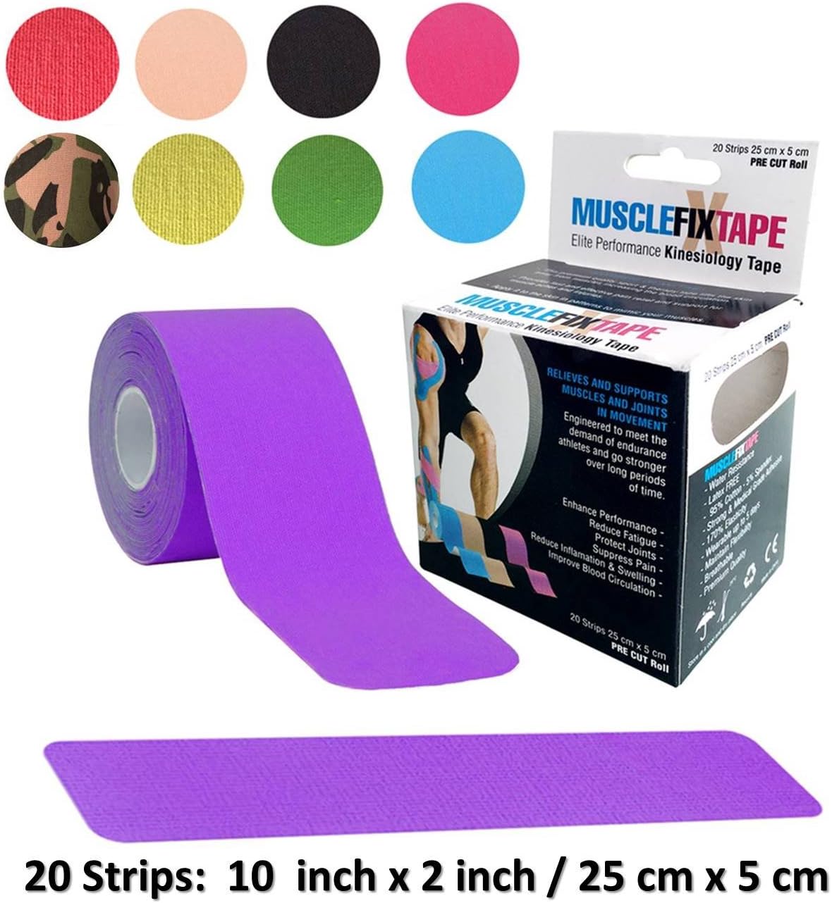 Tendon Joint Ligament Muscle Pain Relief Free Taping Guide Elastic