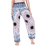 LOFBAZ Yoga Boho Pants for Women Harem Hippie