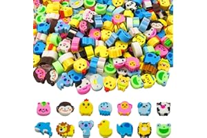 150 Pieces Mini Erasers Assortment Novelty Pencil Erasers Bulk for Rewards Prizes Gift (Animal)