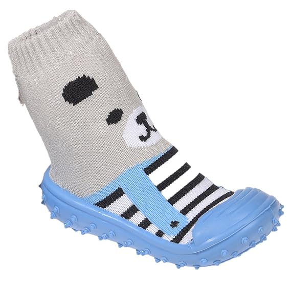 Miobo Baby Hausschuhe Babysocken ABS Gummisohle Babyschuhe Antirutsch Gr.19-23(9-24Monate) Badeschuhe versch.Farbe
