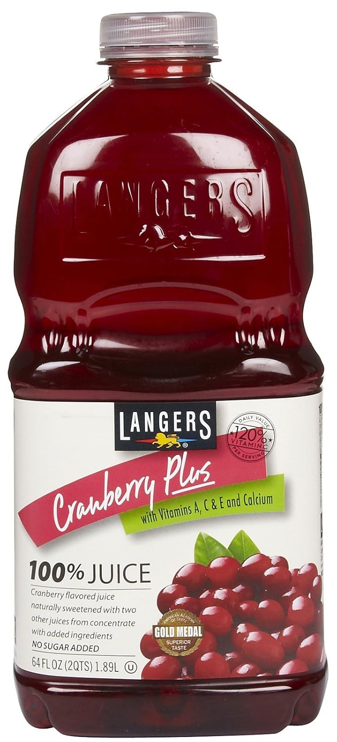 LANGERS CRANBERRY PLUS JUICE PLASTIC BOTTLE 1 CT 64 OZ